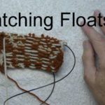 Floats on back of knitted rectangle