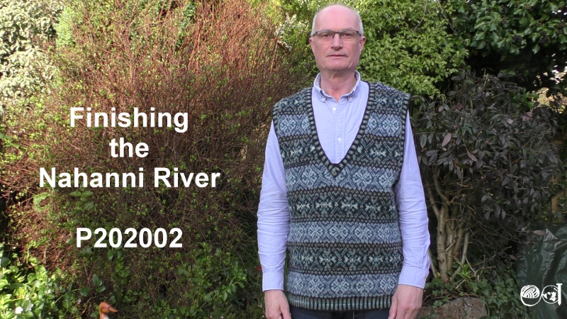 Teabreak Knitter wearing his Nahanni River vest.